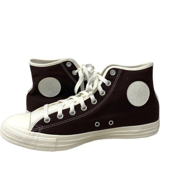 Converse Chuck Taylor High Top Shoes Men Canvas White Brown Custom 152620C-WBRW - Picture 6 of 10